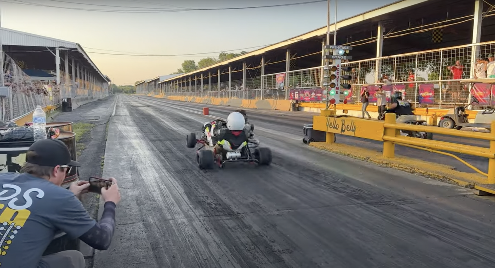Ducati powered go-kart pulls a wheelie